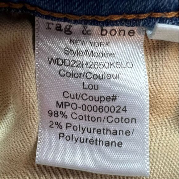 RAG & BONE CATE MID RISE SKINNY Light Wash Size 27 - Picture 10 of 10
